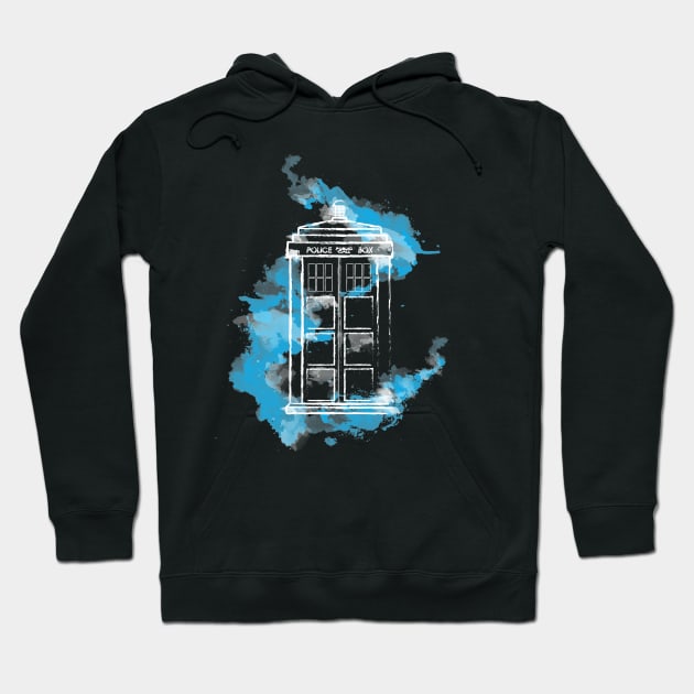 Watery TARDIS Hoodie by MareveDesign